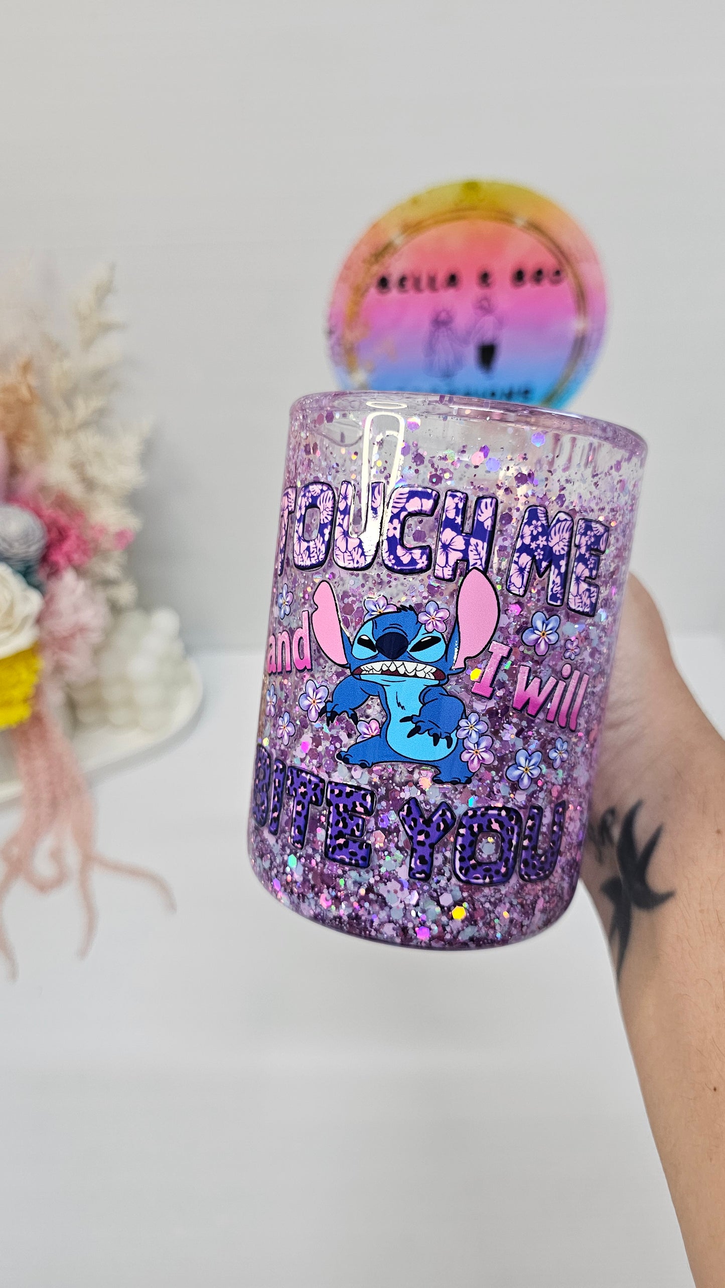 Custom 16oz Glass Snowglobe Mug