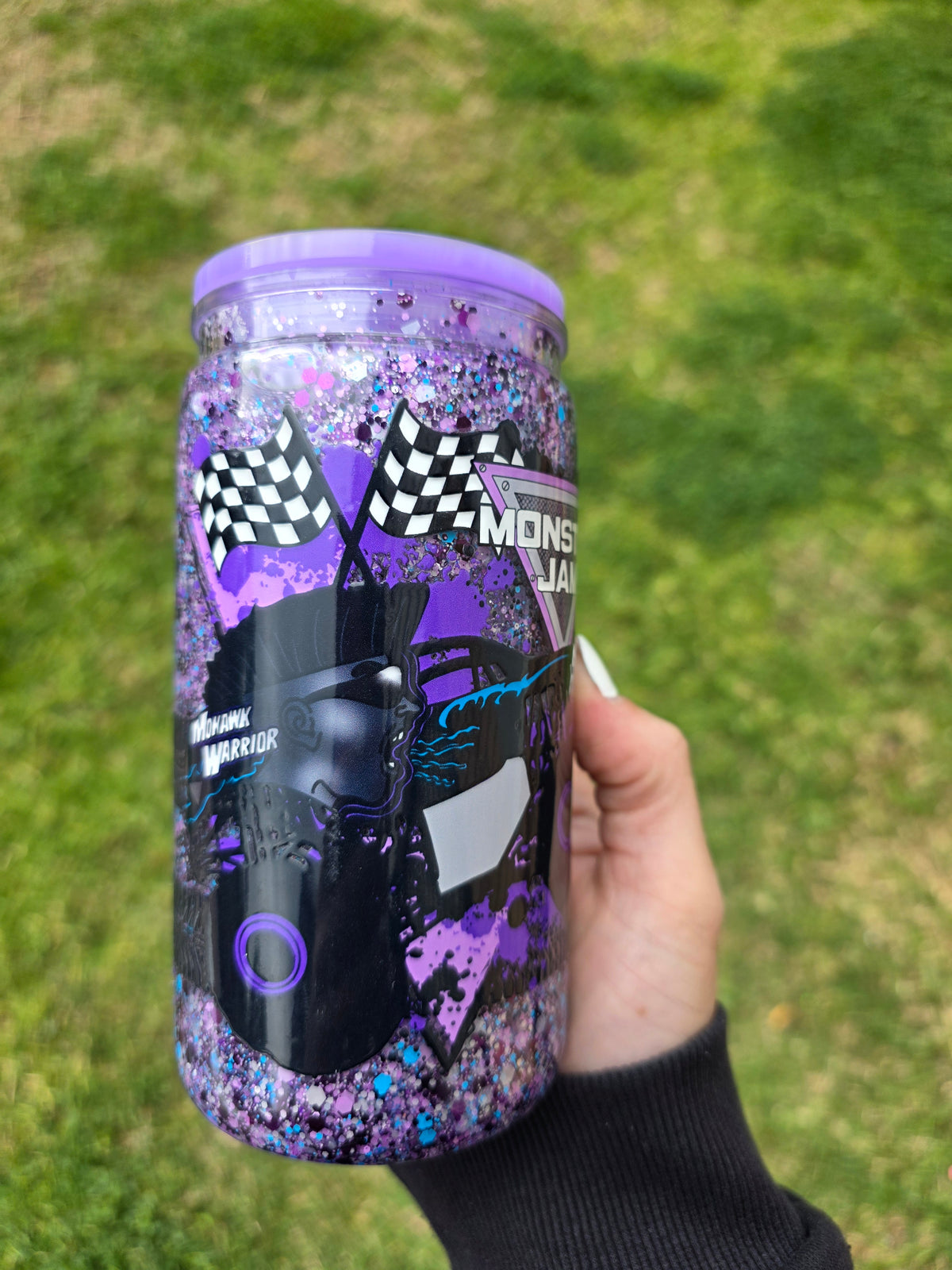16oz Snowglobe Acrylic Tumbler