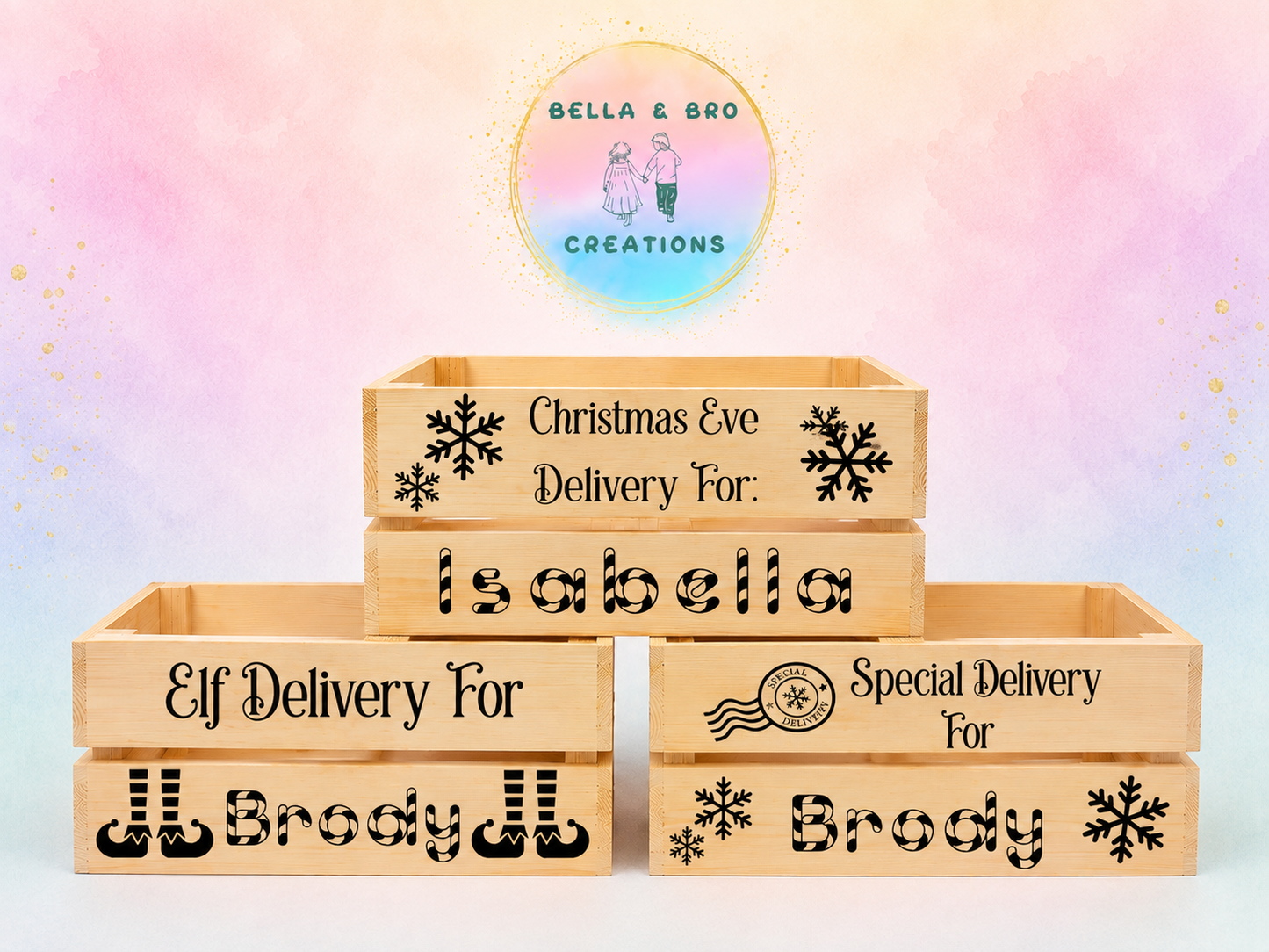 Personalised Christmas Crates