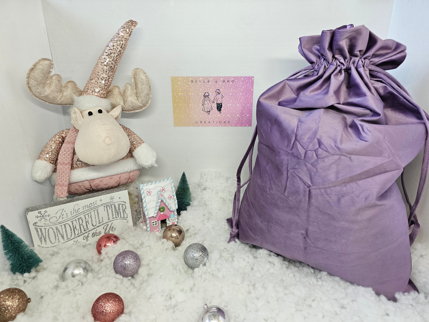 Velvet Santa Sacks - Personalised