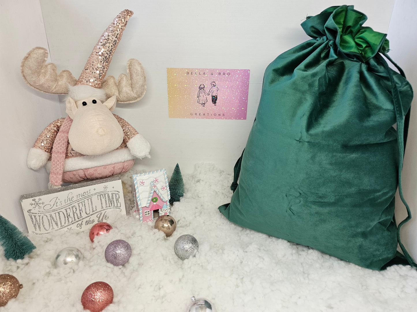 Velvet Santa Sacks - Personalised