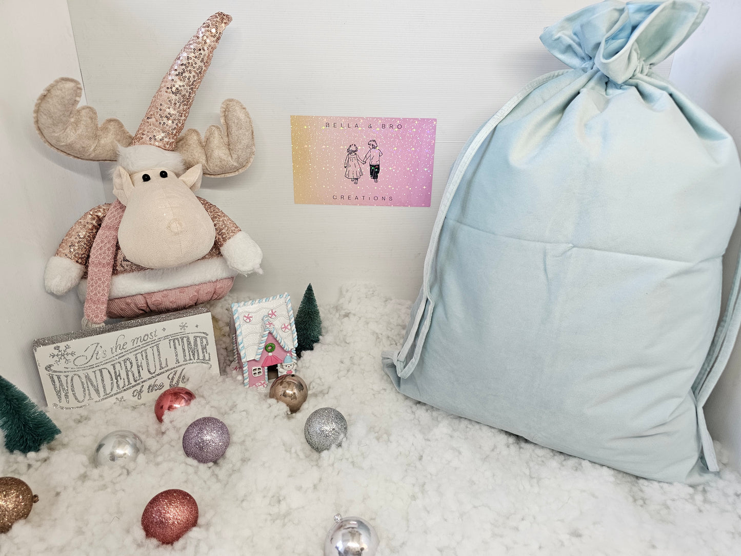 Velvet Santa Sacks - Personalised