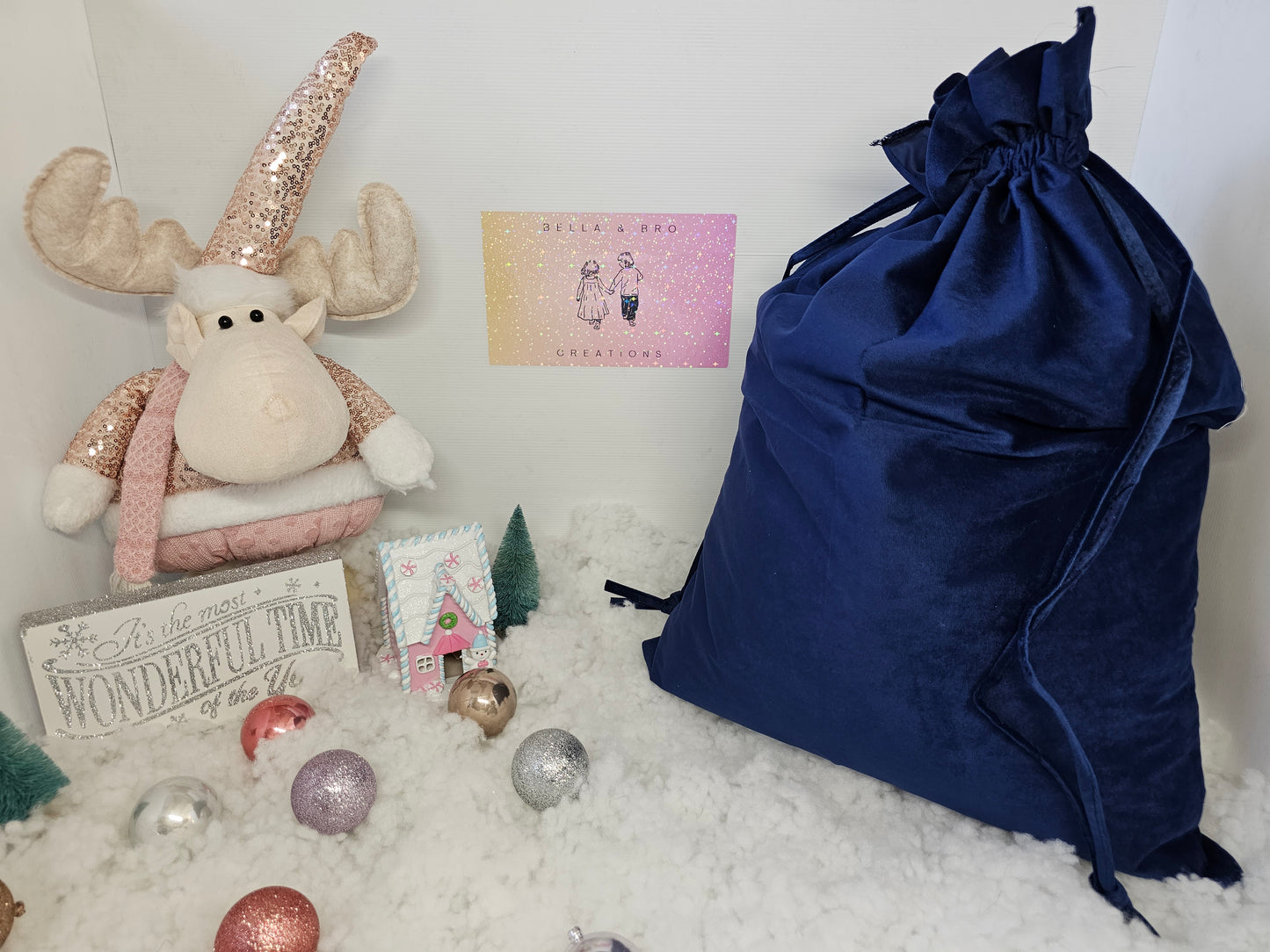 Velvet Santa Sacks - Personalised