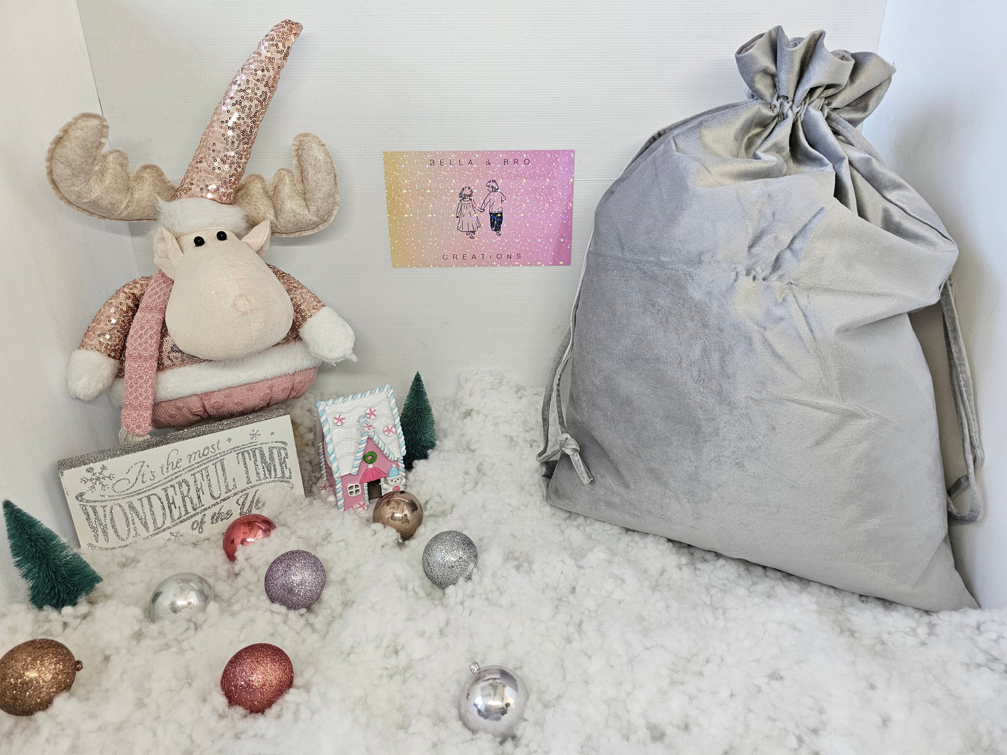 Velvet Santa Sacks - Personalised