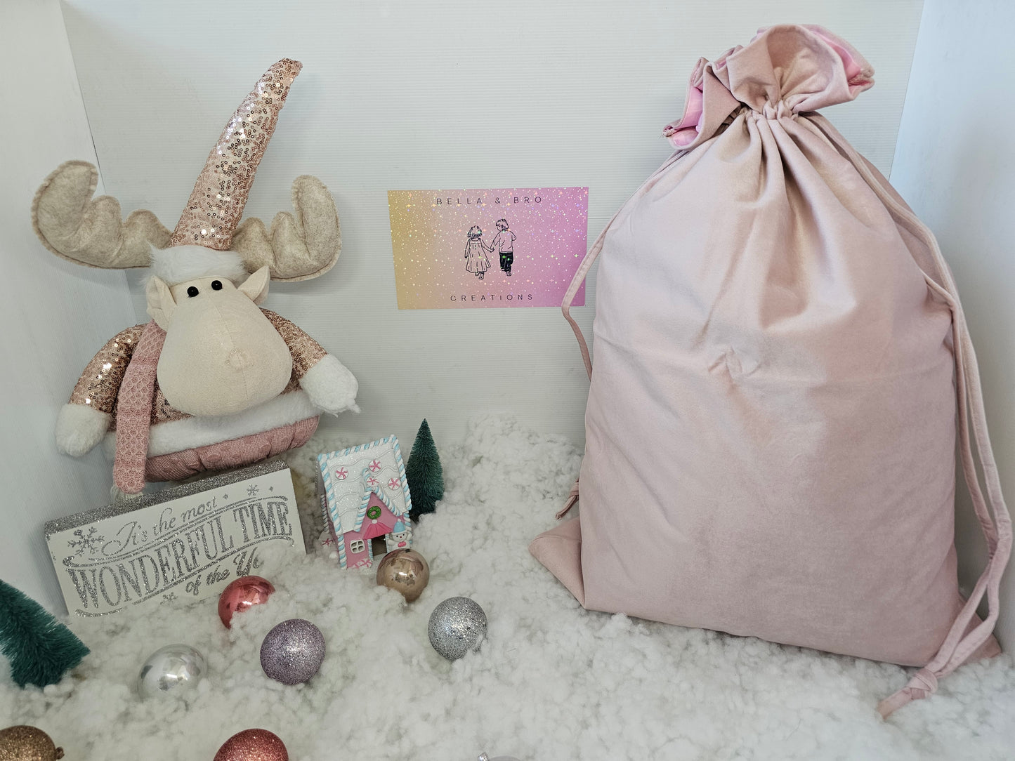 Velvet Santa Sacks - Personalised