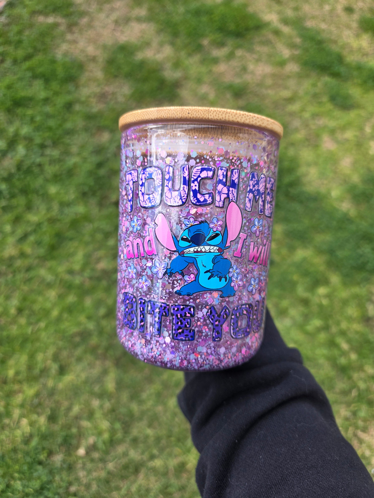 16oz Snowglobe Glass Mug