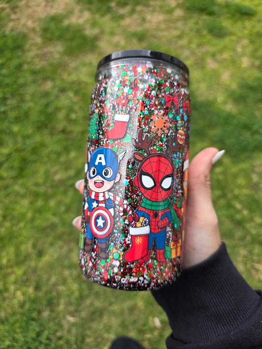 16oz Snowglobe Acrylic Tumbler