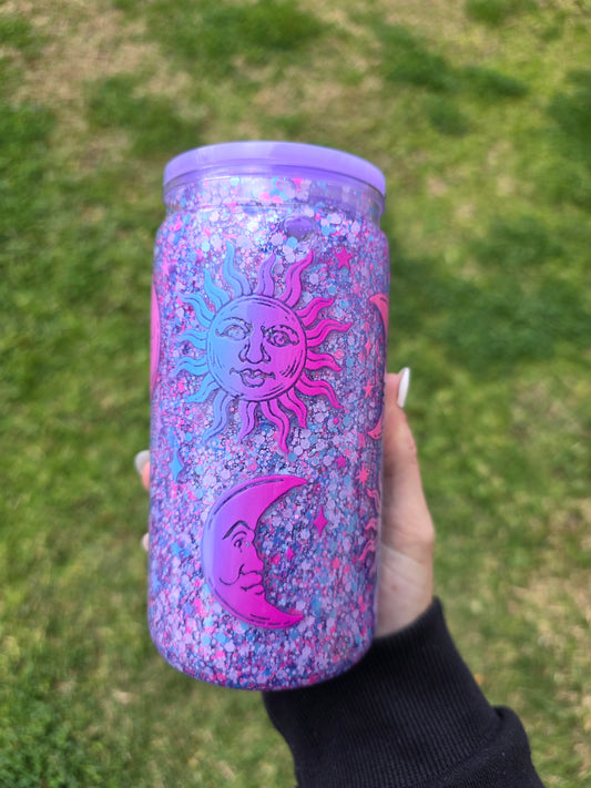 16oz Snowglobe Acrylic Tumbler
