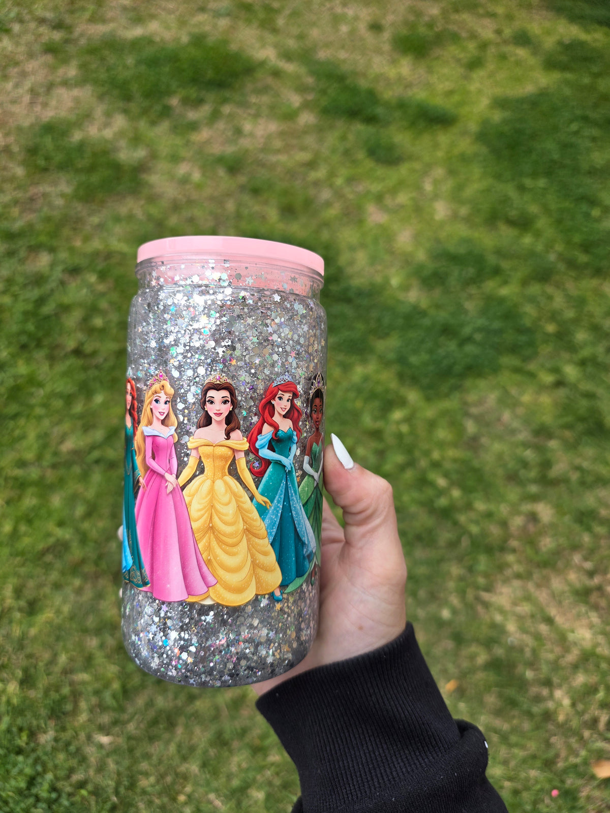 16oz Snowglobe Acrylic Tumbler