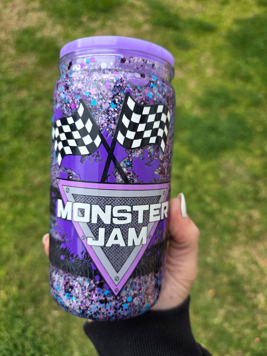 16oz Snowglobe Acrylic Tumbler