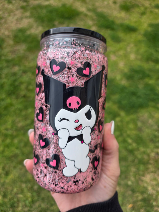 16oz Snowglobe Acrylic Tumbler