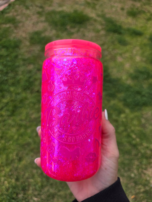 16oz Snowglobe Acrylic Tumbler