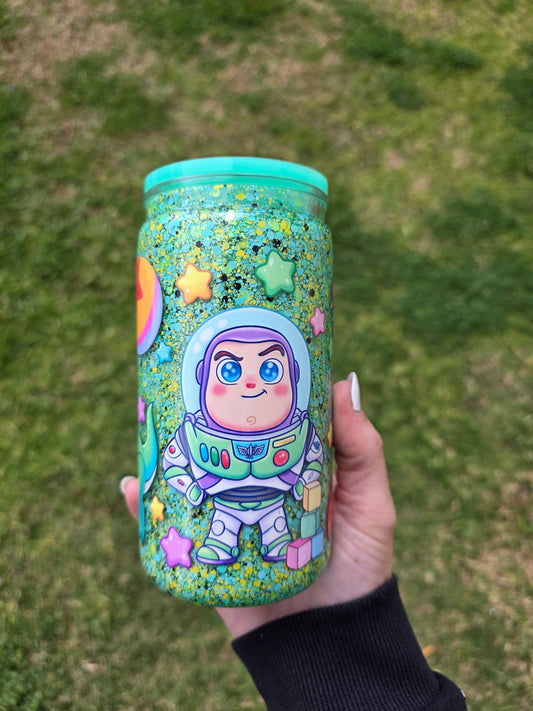 16oz Snowglobe Acrylic Tumbler