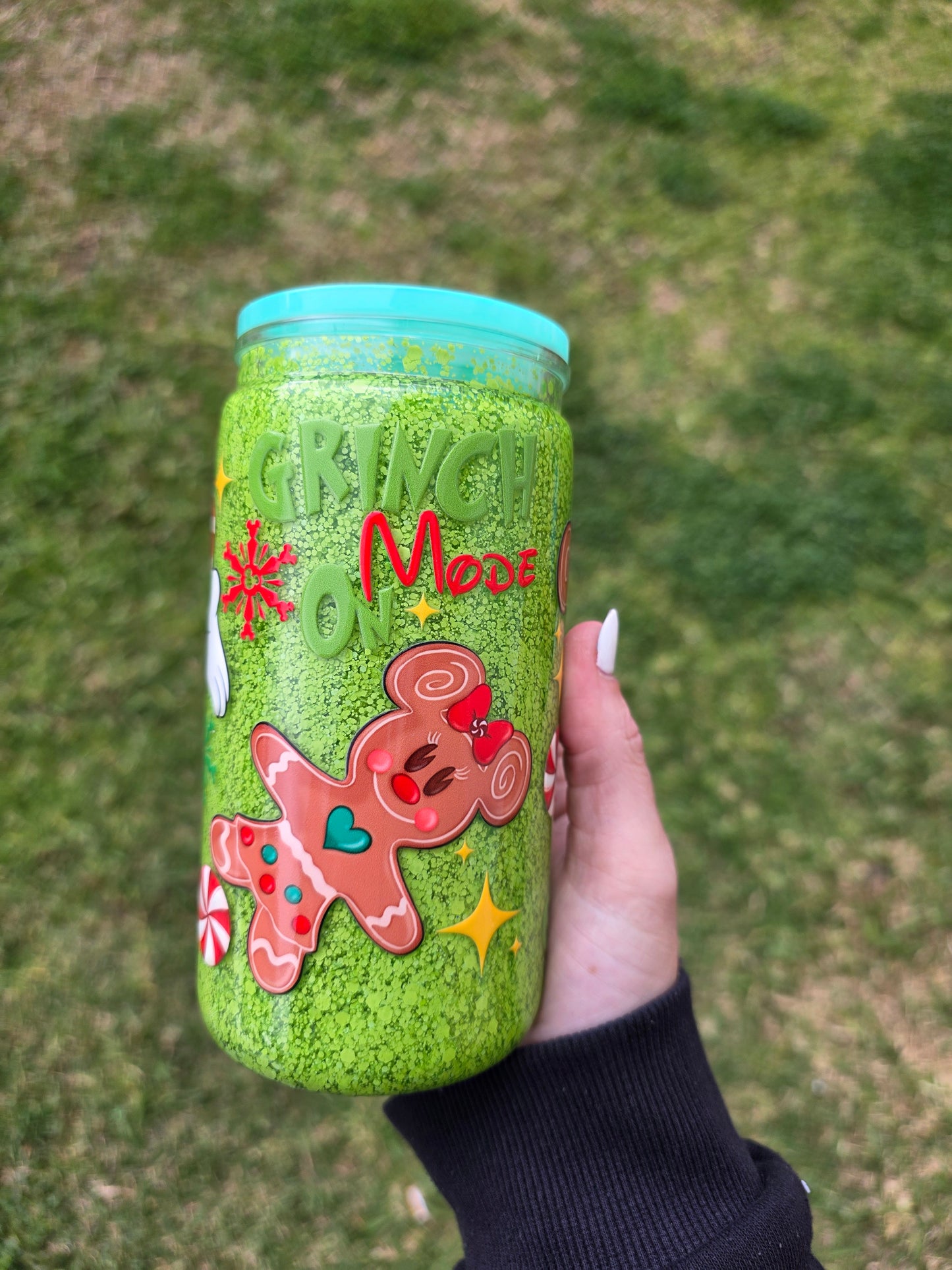 16oz Snowglobe Acrylic Tumbler