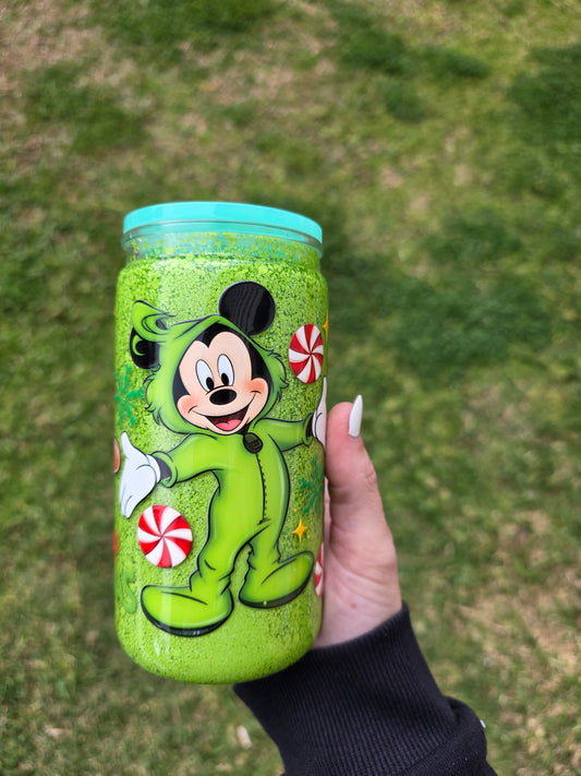 16oz Snowglobe Acrylic Tumbler