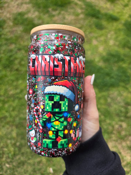 16oz Snowglobe Acrylic Tumbler