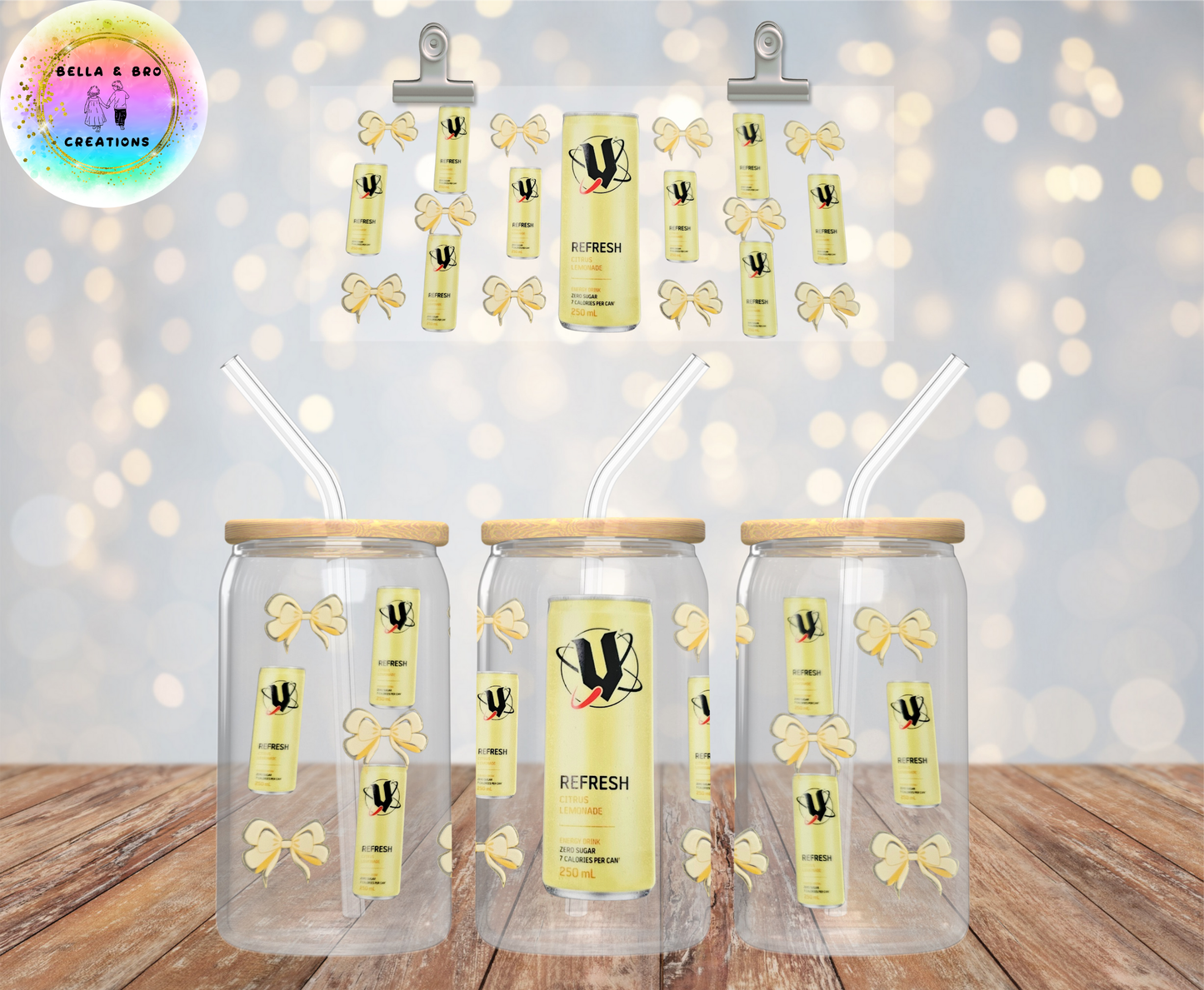 Wrap 16 Yellow 16oz UV DTF Wrap