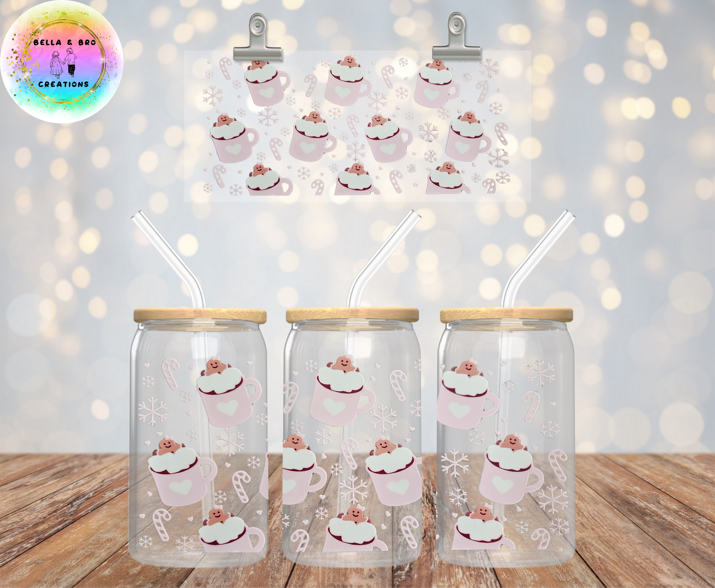 Wrap 30 Christmas 16oz UV DTF Wrap