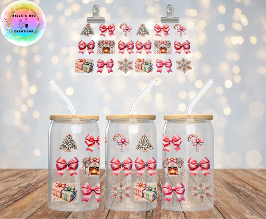 Wrap 34 Christmas16oz UV DTF Wrap