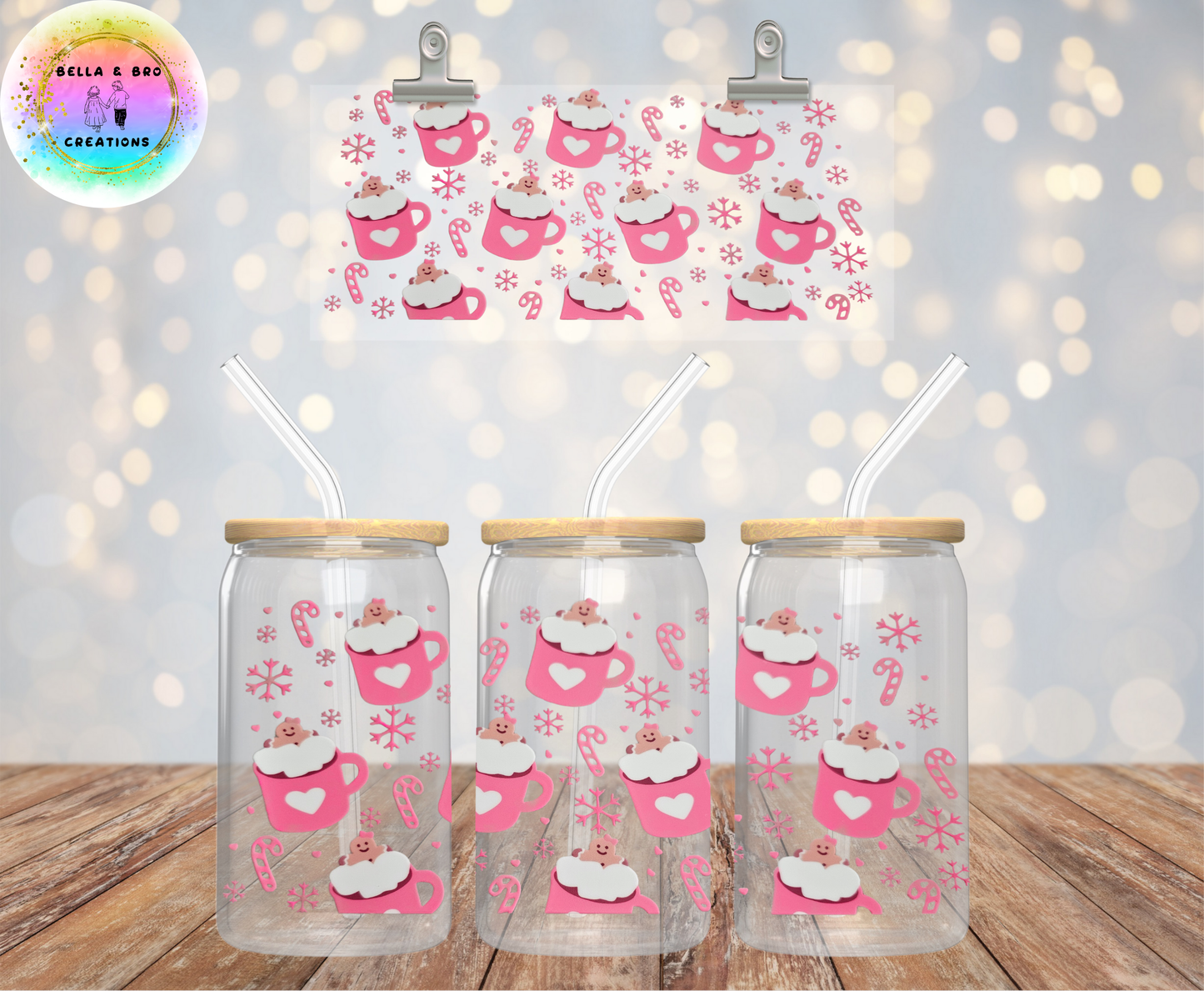 Wrap 36 Christmas 16oz UV DTF Wrap