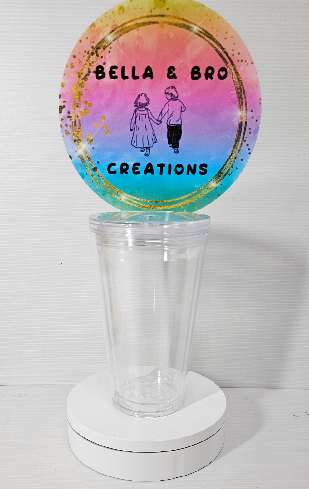 Custom 16oz Acrylic Snowglobe Tumbler