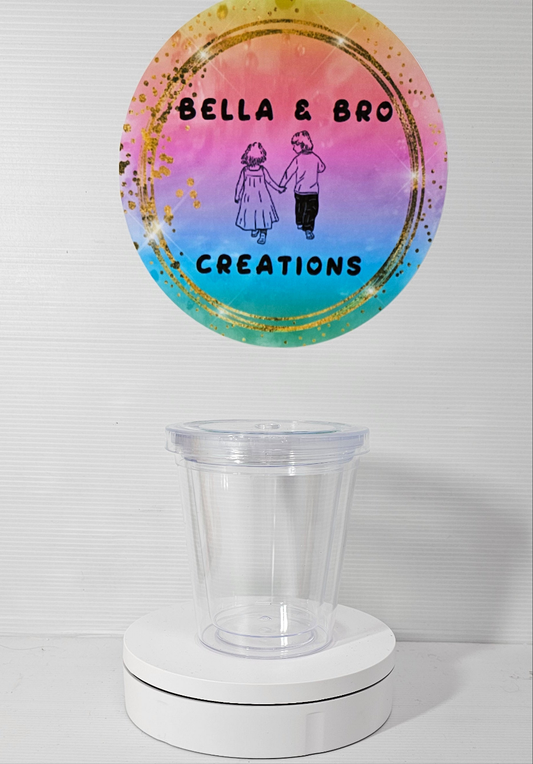 Custom 7oz Acrylic Snowglobe Tumbler