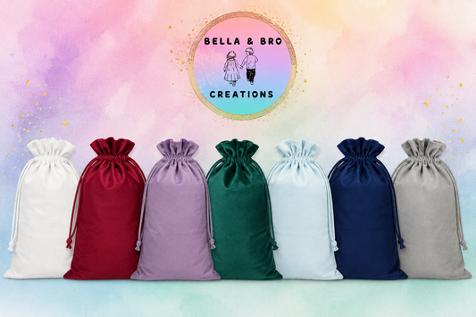 Velvet Santa Sacks - Personalised