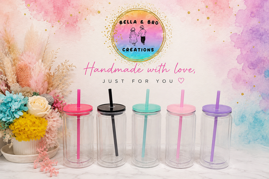 Custom 16oz Snowglobe Glass Tumbler