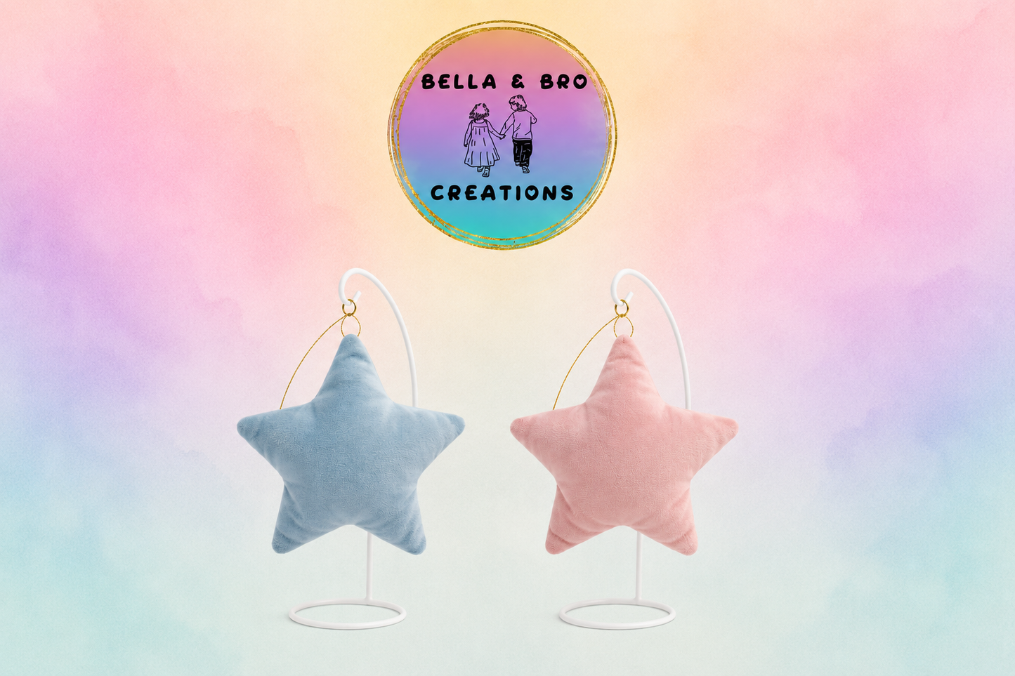 Velvet Star Baubles - Personalised
