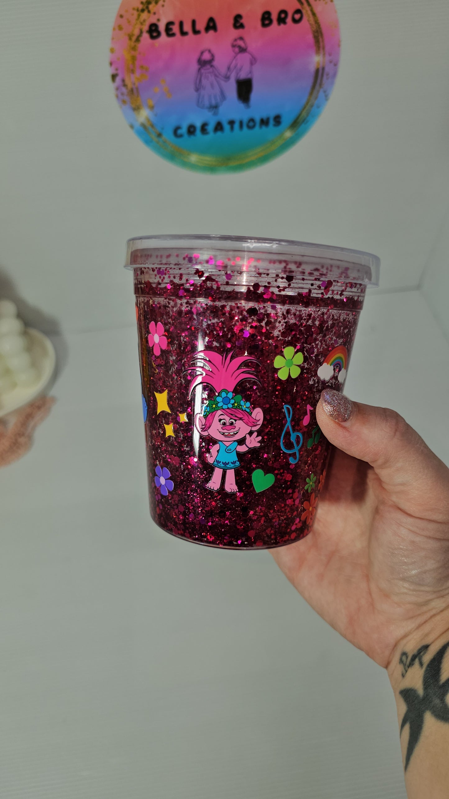 Custom 7oz Acrylic Snowglobe Tumbler